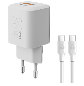 Φορτιστής τοίχου με καλώδιο 36w USB C